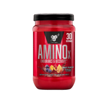 BSN Amino X Muscle Recovery & Endurance Powder with BCAAs, Intra Workout Support, 10 Grams of Amino Acids, Keto Friendly, Caffeine Free, Flavor: Fruit Punch, 30 servings...