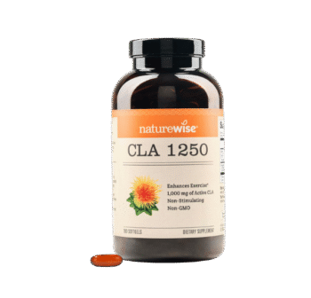 NatureWise CLA 1250 - Conjugated Linoleic Acid Supplement for Women and Men, Not Stimulating, Supports Healthy Weight, Fitness Goals - Non-GMO, Gluten Free...