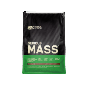 Optimum Nutrition Serious Mass, Weight Gainer Protein Powder, Mass Gainer, Vitamin C and Zinc for Immune Support, Creatine, Chocolate, 12 Pound (Packaging May Vary)