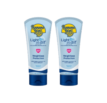 Banana Boat Light As Air Sunscreen Lotion SPF 50 Twin Pack | Lightweight & Non-Greasy Lotion Sunscreen SPF 50, Sunblock, Oxybenzone-Free, 6oz each