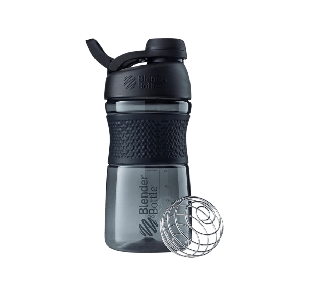 Shaker Bottle 1 BlenderBottle SportMixer Shaker Bottle Perfect for Protein Shakes and Pre Workout, 20-Ounce, Black