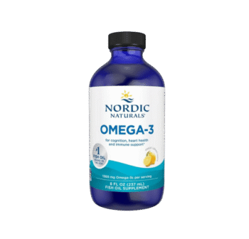 Nordic Naturals Omega-3, Lemon Flavor - 8 oz - 1560 mg Omega-3 - Fish Oil - EPA & DHA - Immune Support, Brain & Heart Health, Optimal Wellness - Non-GMO - 48 Servings