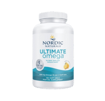 Nordic Naturals Omega-3, Lemon Flavor - 180 Soft Gels - 690 mg Omega-3 - Fish Oil - EPA & DHA - Immune Support, Brain & Heart Health, Optimal Wellness - Non-GMO - 90 Servings