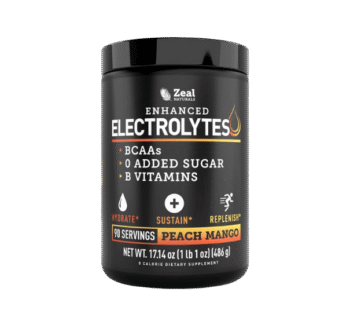 Enhanced Electrolyte Powder (Peach Mango | 90ct.) w/ 0 Sugar +BCAAs +B-Vitamins Electrolyte Supplement w Potassium Zinc & Magnesium for Hydration - Keto Electrolytes