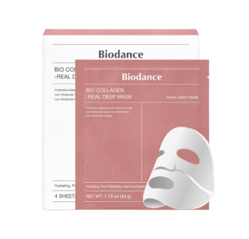 Home 6 BIODANCE Bio-Collagen Real Deep Mask, Hydrating Overnight Hydrogel Mask, Pore Minimizing, Elasticity Improvement, 34g x4ea