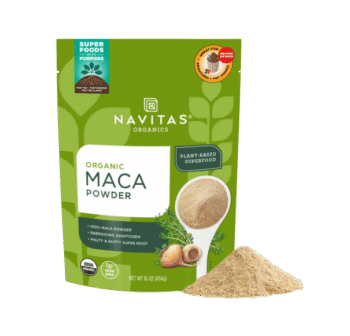 Navitas Organics Maca Powder – 100% Gelatinized Peruvian Maca for Smoothies, Lattes, Baking & More – Energize & Balance - USDA Organic, Non GMO, Vegan, Gluten Free (16oz. Bag, 180 Servings, 2-Pack)