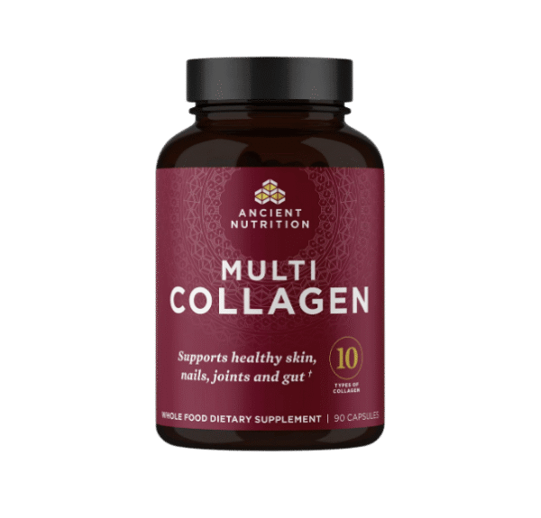 Ancient Nutrition Collagen Peptides Pills, Hydrolyzed Multi Collagen Supplement, Types I, II, II, V & X, Supports Healthy Skin and Nails, Gut Health and Joints, 90 Capsules