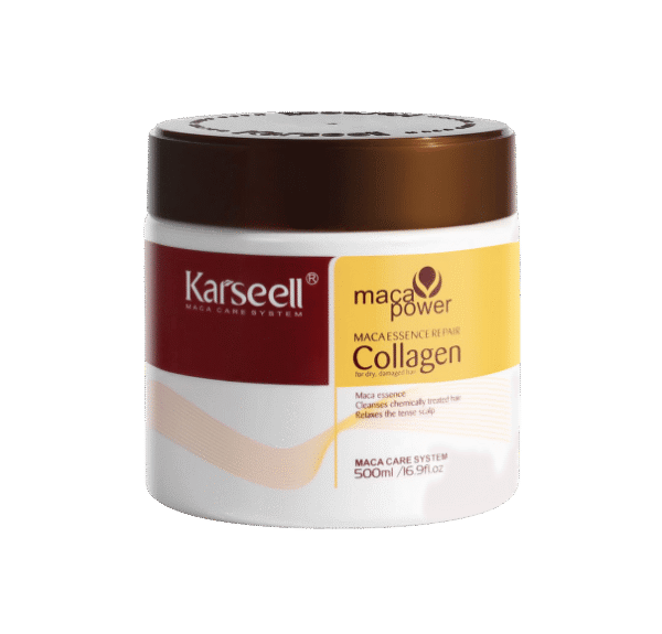Karseell Collagen Hair Treatment Deep Repair Conditioning Argan Oil Collagen Hair Mask Essence for Dry Damaged Hair All Hair Types 16.90 oz 500ml