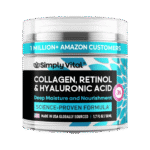 SimplyVital Collagen, Retinol & Hyaluronic Acid Cream - Anti-Aging Face Moisturizer for Face, Firming Skin Care Neck & Décolleté - Made in USA, Daily Moisturizer Face Cream Day & Night - 1.7 fl.oz.