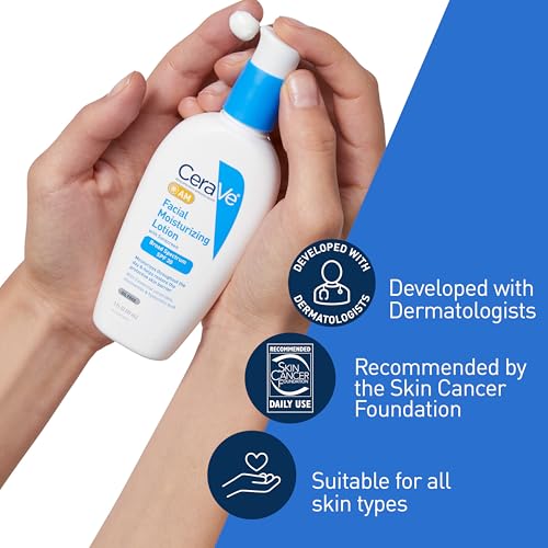 Moisturizing Lotion 4 CeraVe AM Facial Moisturizing Lotion with SPF 30, Oil-Free Face Moisturizer with SPF, Formulated with Hyaluronic Acid, Niacinamide & Ceramides, Non-Comedogenic, Broad Spectrum...