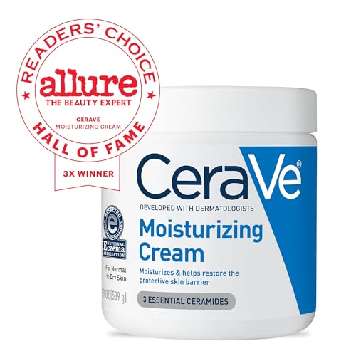 Moisturizing Cream 2 CeraVe Moisturizing Cream, Body and Face Moisturizer for Dry Skin, Body Cream with Hyaluronic Acid and Ceramides, Daily Moisturizer, Oil-Free, Fragrance Free, Non-Comedogenic,...