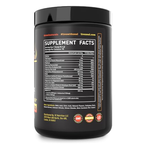 Enhanced Electrolyte 3 Enhanced Electrolyte Powder (Peach Mango | 90ct.) w/ 0 Sugar +BCAAs +B-Vitamins Electrolyte Supplement w Potassium Zinc & Magnesium for Hydration - Keto Electrolytes