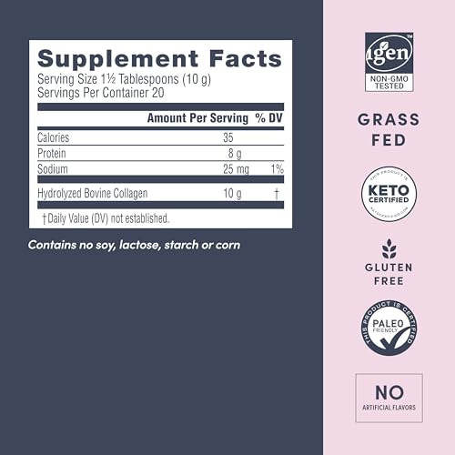 Super Collagen 3 NeoCell Super Collagen Peptides, 10g Collagen Peptides per Serving, Gluten Free, Keto Friendly, Non-GMO, Grass Fed, Healthy Hair, Skin, Nails and Joints, Unflavored Powder, 7...