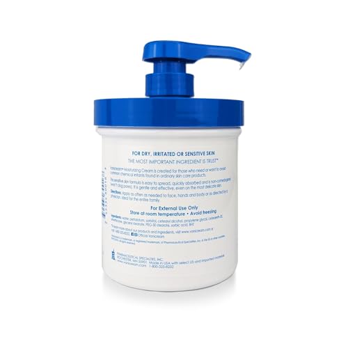 Vanicream Moisturizing 2 Vanicream Moisturizing Skin Cream with Pump Dispenser - 16 fl oz (1 lb) - Moisturizer Formulated Without Common Irritants for Those with Sensitive Skin