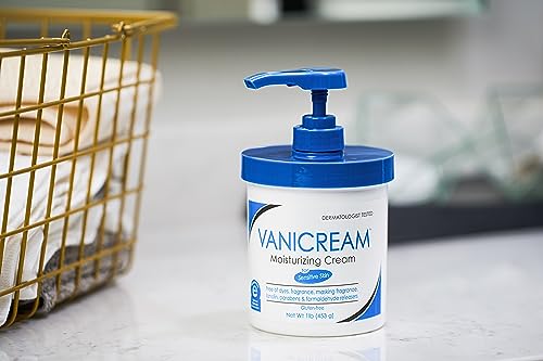 Vanicream Moisturizing 6 Vanicream Moisturizing Skin Cream with Pump Dispenser - 16 fl oz (1 lb) - Moisturizer Formulated Without Common Irritants for Those with Sensitive Skin