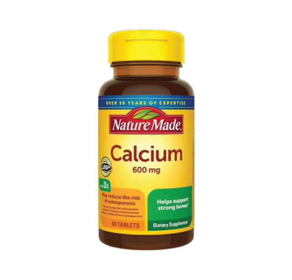 Nature Made Calcium 600mg with Vitamin D3 (60 Tablets)