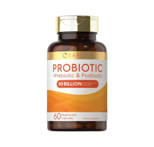 Carlyle Prebiotic + Probiotic + Postbiotic – 50 Billion CFU – 60 Powder Pills