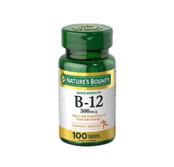 Nature's Bounty Vitamin B12 500mcg (100 Tablet)