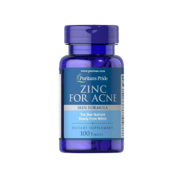 Zinc for Acne 1 Puritan's Pride Zinc for Acne (100 Tablets)