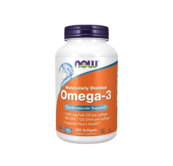 NOW Foods Omega 3 Fish Oil 1000mg (200 Softgels)