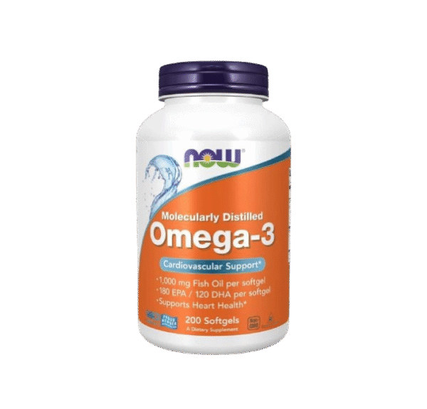 NOW Foods Omega 3 Fish Oil 1000mg (200 Softgels)