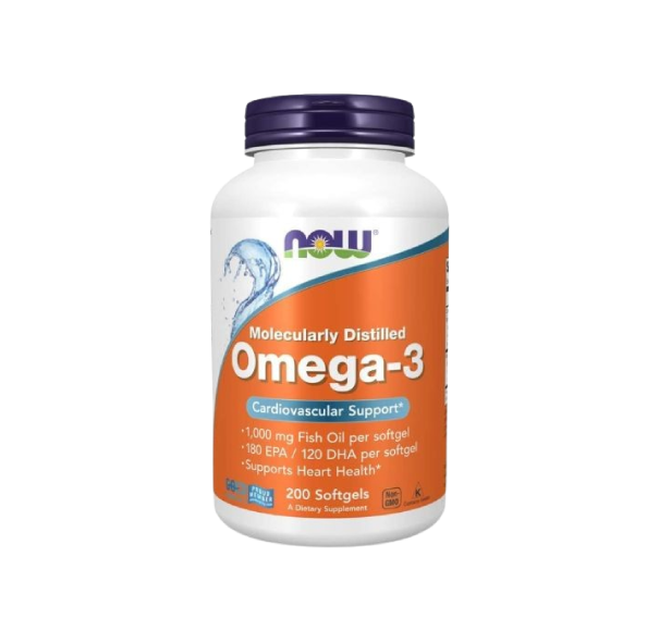 Omega 3 Fish Oil 1 NOW Foods Omega 3 Fish Oil 1000mg (200 Softgels)