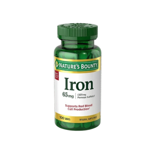 Nature's Bounty Iron 65mg (100 Tablets)