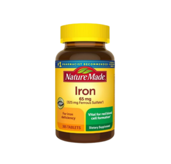 Nature Made Iron 65mg (325mg Ferrous Sulfate)