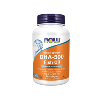 NOW Foods Double Strength DHA-500 Fish Oil (90 Softgels)