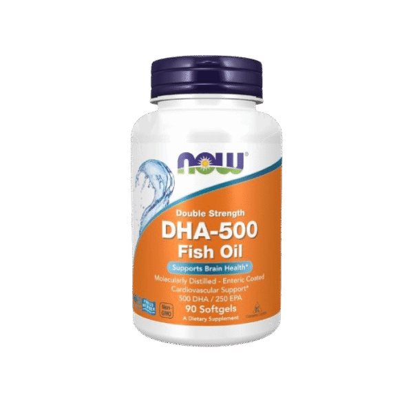 NOW Foods Double Strength DHA-500 Fish Oil (90 Softgels)