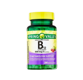 Spring Valley Vitamin B12 500mcg (200 Tablets)