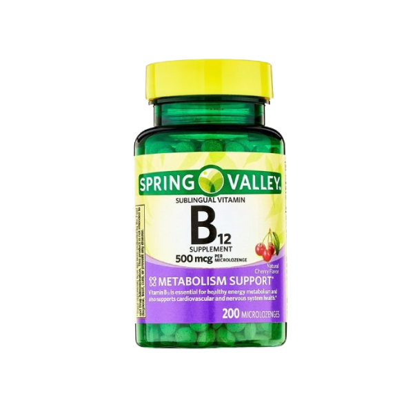 Vitamin B12 1 Spring Valley Vitamin B12 500mcg (200 Tablets)