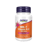NOW Foods MK-7 Vitamin K-2 100mcg (60 Capsules)