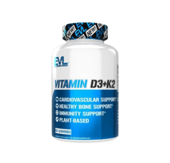 EVLution Nutrition Vitamin D3+K2 (60 Capsules)