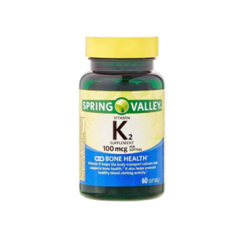 Spring Valley Vitamin K2 100mcg (60 Capsules)