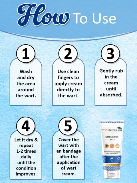 7 DAYS Wart & Tags Painlessly Remover Cream - 50g 4 7 DAYS Wart & Tags Painlessly Remover Cream - 50g