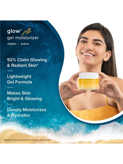 Aqualogica Glow+ Jello Non Sticky Moisturiser With Vitamin C & Papaya - 50g 6 Aqualogica Glow+ Jello Non Sticky Moisturiser With Vitamin C & Papaya - 50g