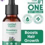 Aravi Organic Pure & Natural Rosemary Essential Oil For Hair Growth - 30ml