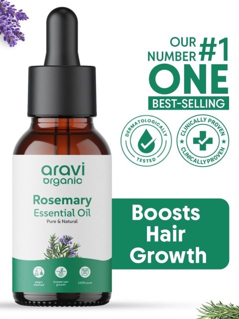 Aravi Organic Pure & Natural Rosemary Essential Oil For Hair Growth - 30ml