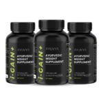 Ayuvya i-Gain+ Weight Gainer| Helps in Increasing Muscle Mass & Strength | Ayurvedic Weight gain Tablets | New & Improved Formula | 100% Ayurvedic | 90 Tablets | Pack of 3