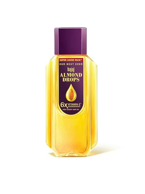 BAJAJ CONSUMER CARE Almond Drops 6X Vitamin E Nourishment Non-Sticky Hair Oil - 625ml