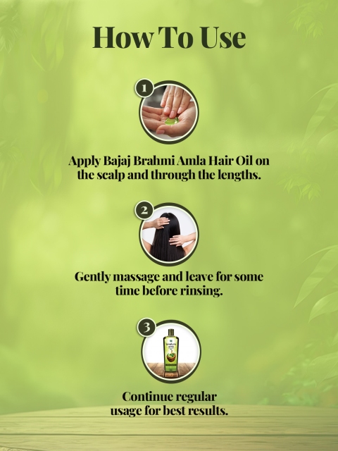 BAJAJ CONSUMER CARE Brahmi Amla Hair Oil - 400 ml 5 BAJAJ CONSUMER CARE Brahmi Amla Hair Oil - 400 ml