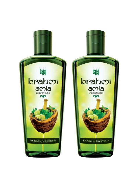 BAJAJ CONSUMER CARE Set of 2 Brahmi Amla Ayurvedic Hair Oil - 400 ml Each