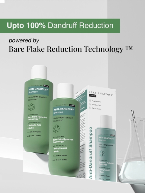 Bare Anatomy Anti Dandruff Shampoo Dandruff Reduction with Salicylic Acid, Biotin - 250 ml 2 Bare Anatomy Anti Dandruff Shampoo Dandruff Reduction with Salicylic Acid, Biotin - 250 ml