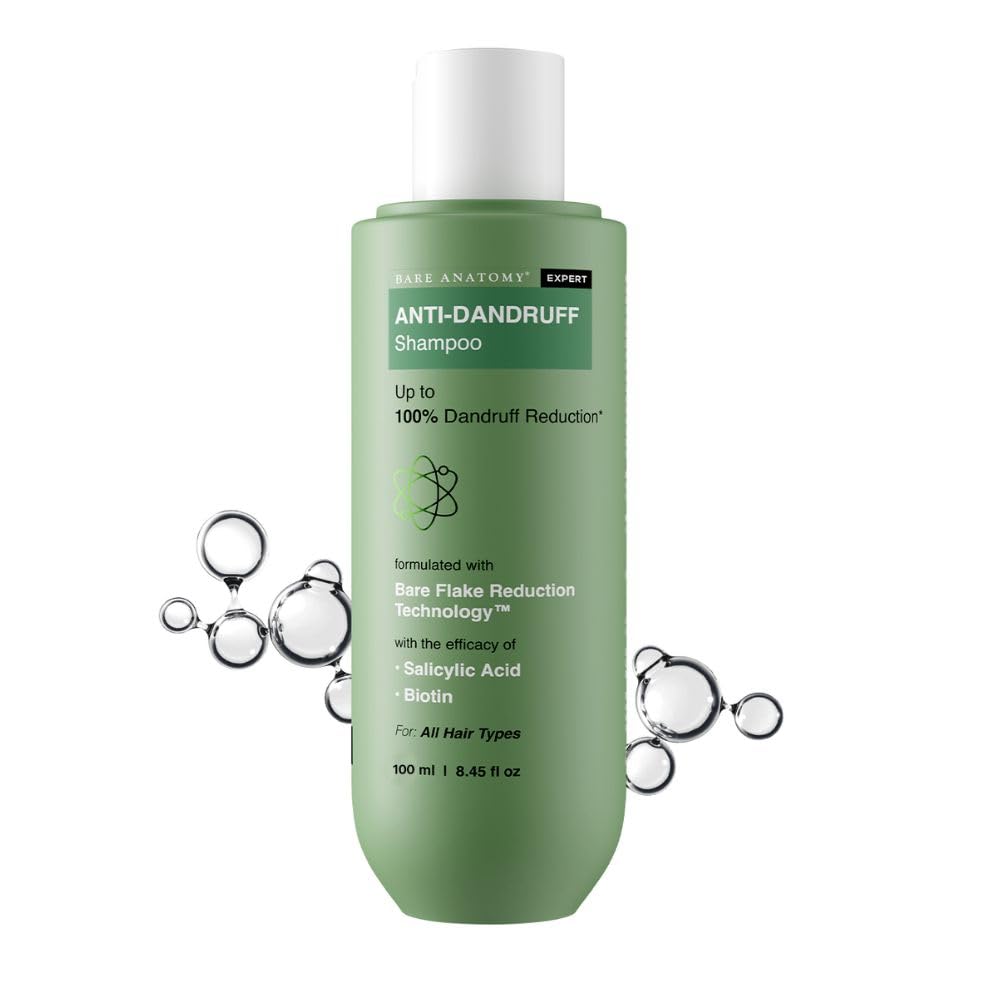 Bare Anatomy Anti Dandruff Shampoo | Reduces Up to 100% Dandruff and Strengthens Hair 1 Bare Anatomy Anti Dandruff Shampoo | Reduces Up to 100% Dandruff and Strengthens Hair | Derma Approved Shampoo with Salicylic Acid & Biotin | Helps Remove Flakes and Itching |...