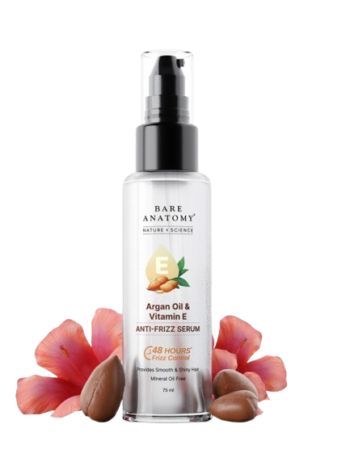 Bare Anatomy Argan Oil & Vitamin E Anti-Frizz Hair Serum -75ml