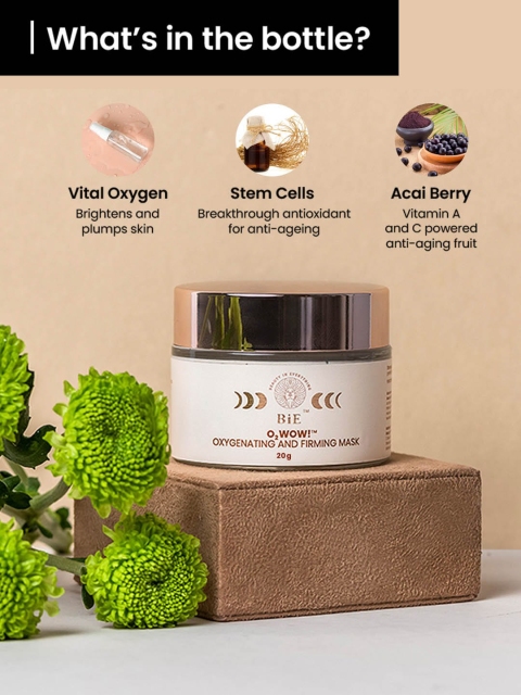 BiE- BEAUTY IN EVERYTHING O2Wow Oxygenating & Firming Mask 20 gm 2 BiE- BEAUTY IN EVERYTHING O2Wow Oxygenating & Firming Mask 20 gm