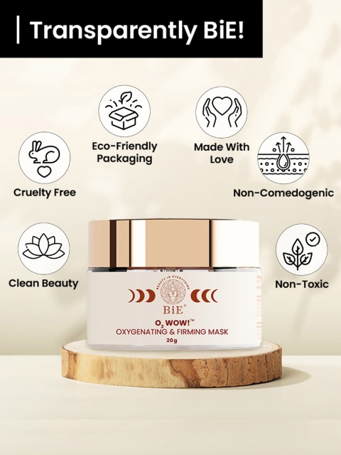 BiE- BEAUTY IN EVERYTHING O2Wow Oxygenating & Firming Mask 20 gm 5 BiE- BEAUTY IN EVERYTHING O2Wow Oxygenating & Firming Mask 20 gm
