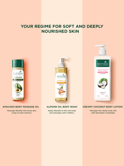 Biotique Creamy Coconut Deep Nourish Body Lotion For Dry Skin - 400ml 6 Biotique Creamy Coconut Deep Nourish Body Lotion For Dry Skin - 400ml