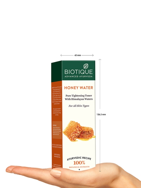 Biotique Honey Water Pore Tightening & Brightening Toner - 120ml 6 Biotique Honey Water Pore Tightening & Brightening Toner - 120ml